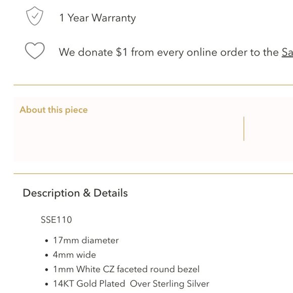 Ornate Dot CZ Hoops 17mm - Picture 4 of 4